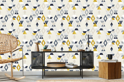 Wallpaper Geometric Patterns Retro Style