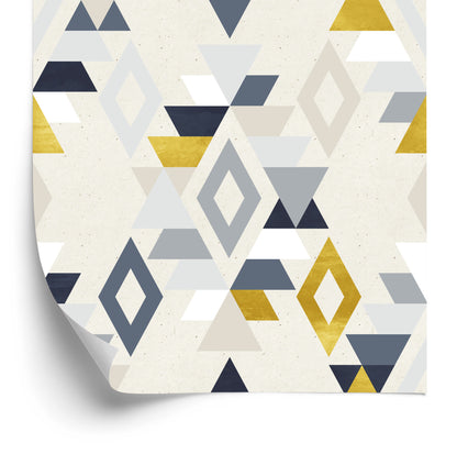 Wallpaper Geometric Patterns Retro Style