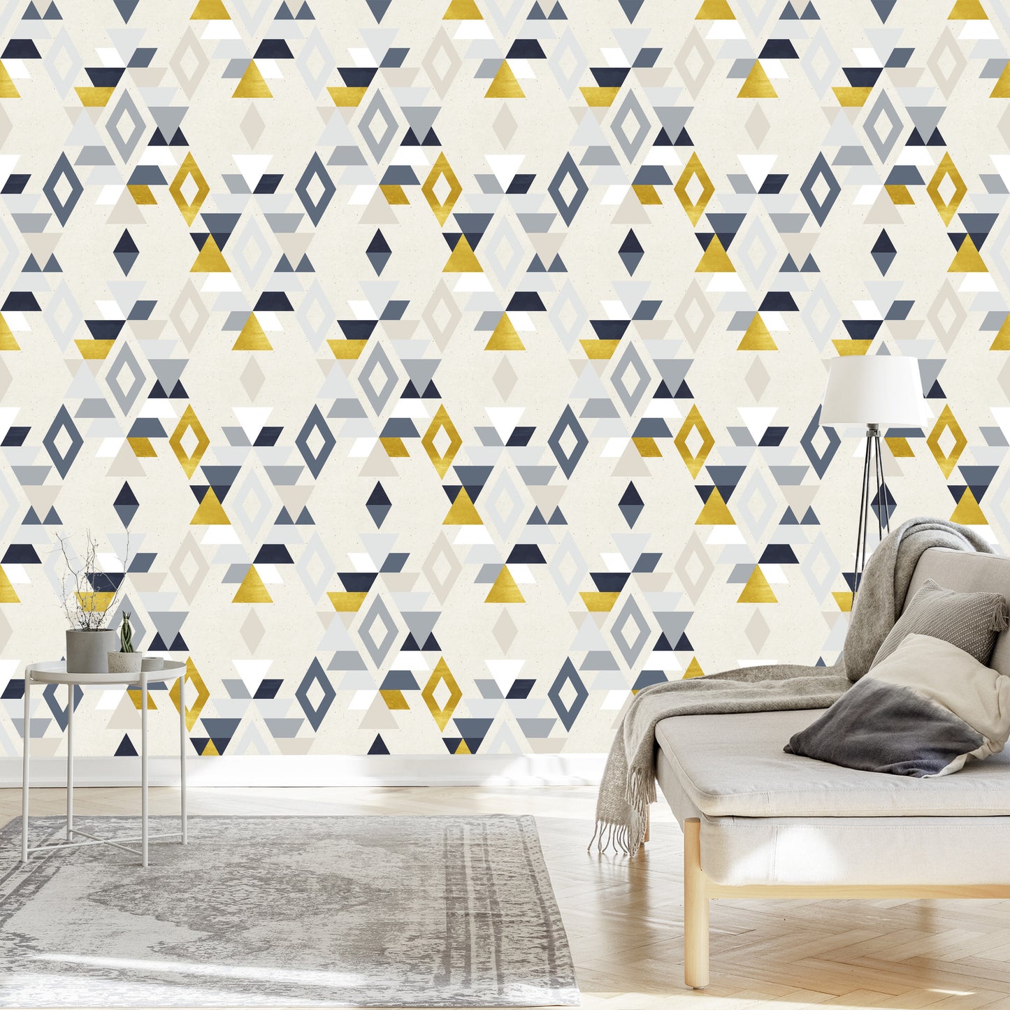 Wallpaper Geometric Patterns Retro Style