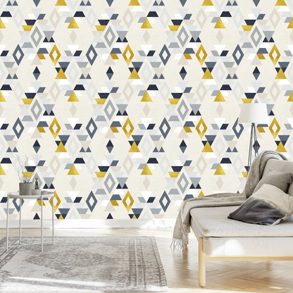 Wallpaper Geometric Patterns Retro Style