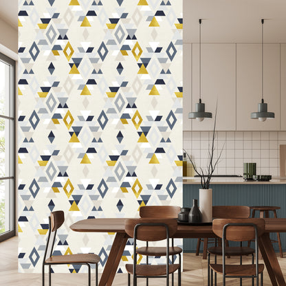 Wallpaper Geometric Patterns Retro Style