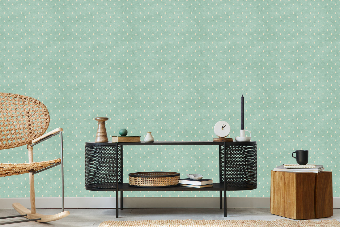 Wallpaper Drops In Retro Style