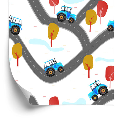 Wallpaper Tractors On The Street