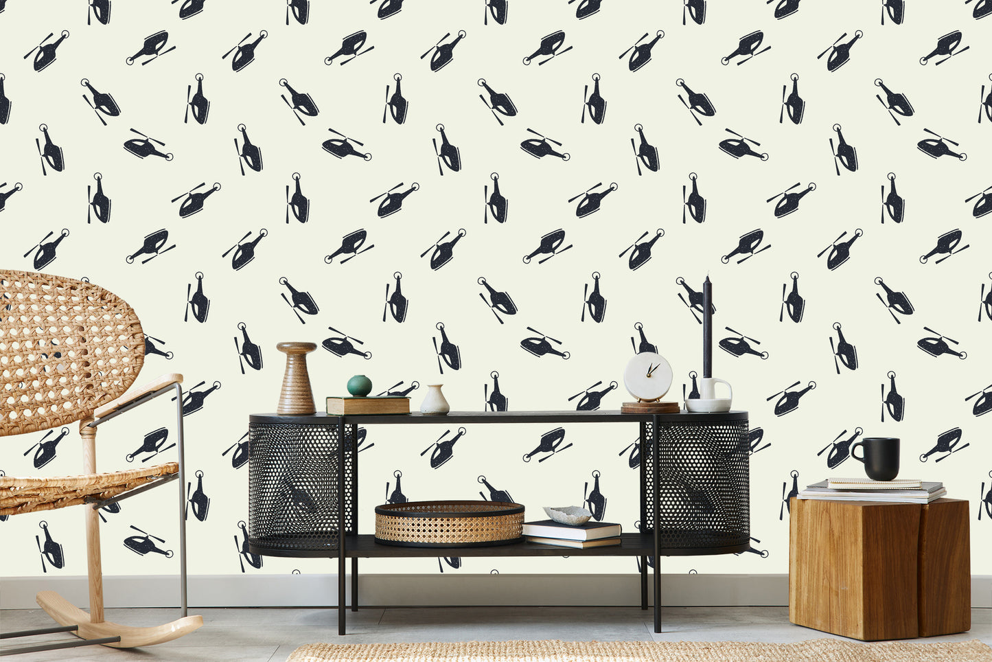Wallpaper Minimalist Helicopters