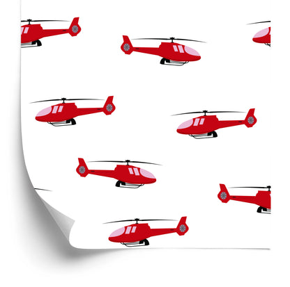 Wallpaper Red Fairy-Tale Helicopters