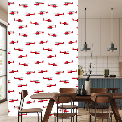 Wallpaper Red Fairy-Tale Helicopters