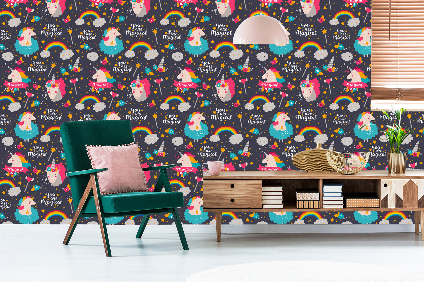 Wallpaper Rainbow Unicorns