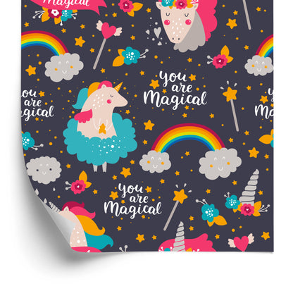 Wallpaper Rainbow Unicorns