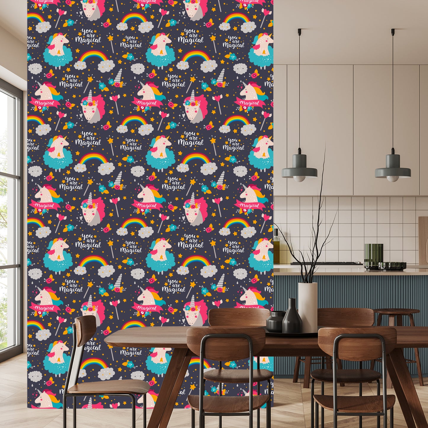 Wallpaper Rainbow Unicorns