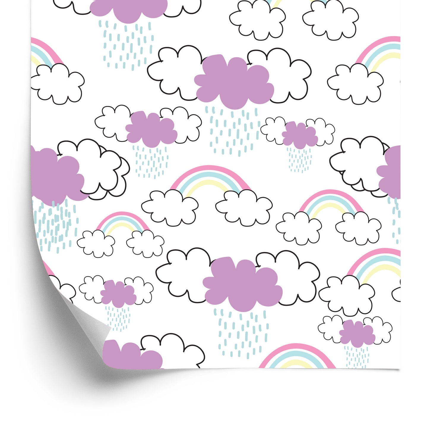 Wallpaper Rainbow In The Rain