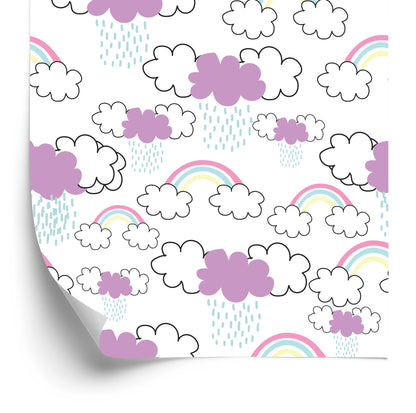 Wallpaper Rainbow In The Rain