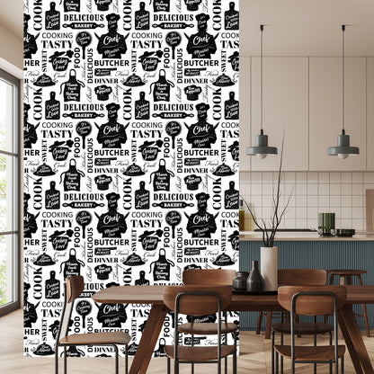 Wallpaper For The Kitchen - Cooking Utensils