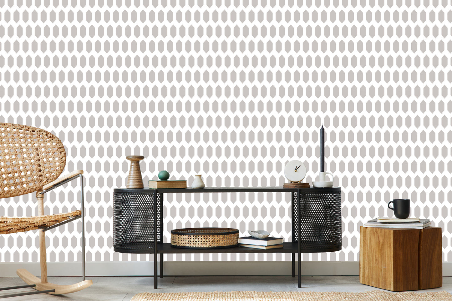 Wallpaper Modern Geometric Pattern