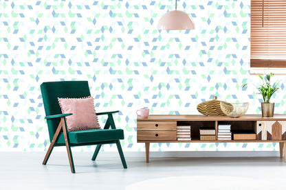 Wallpaper Colorful Geometric Pattern