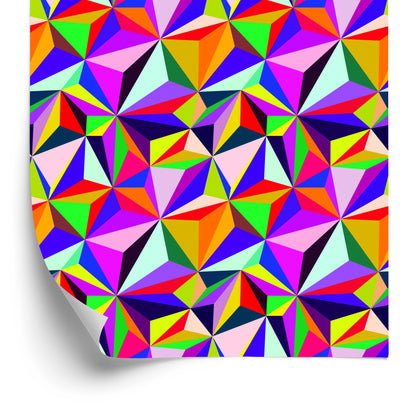 Wallpaper Colorful Geometric Patterns