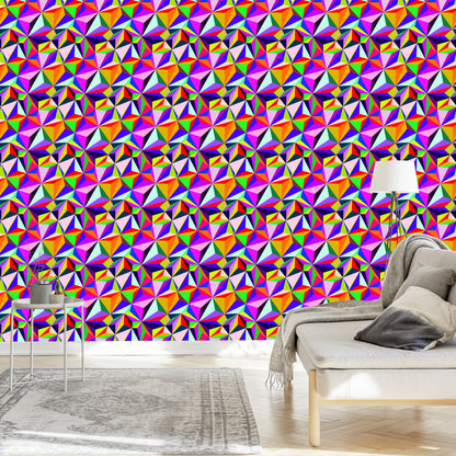 Wallpaper Colorful Geometric Patterns