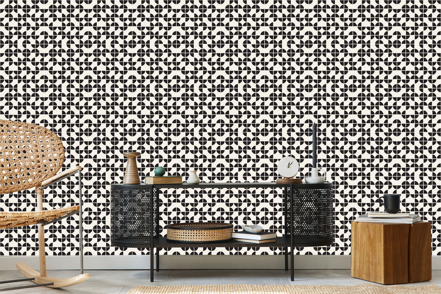 Wallpaper Modernist Geometric Pattern