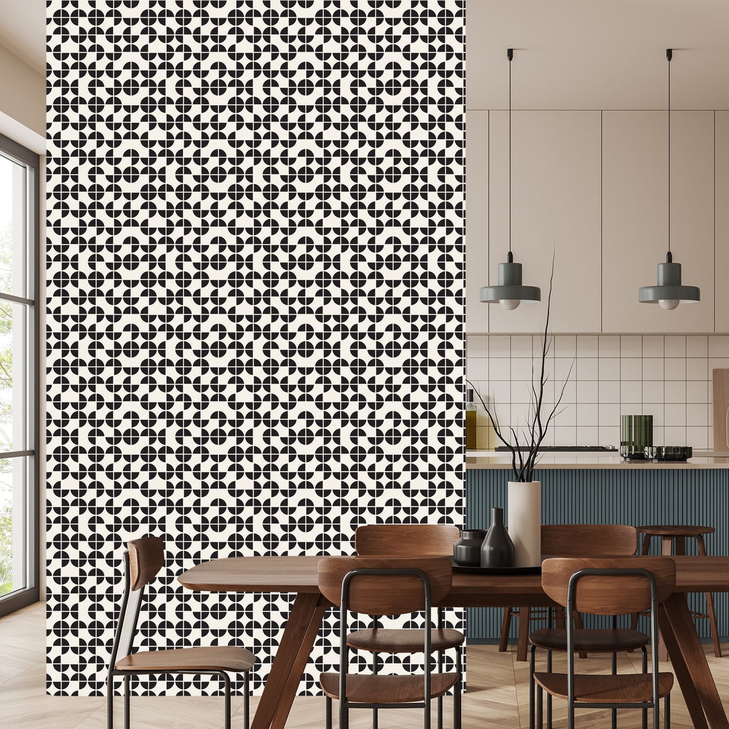 Wallpaper Modernist Geometric Pattern