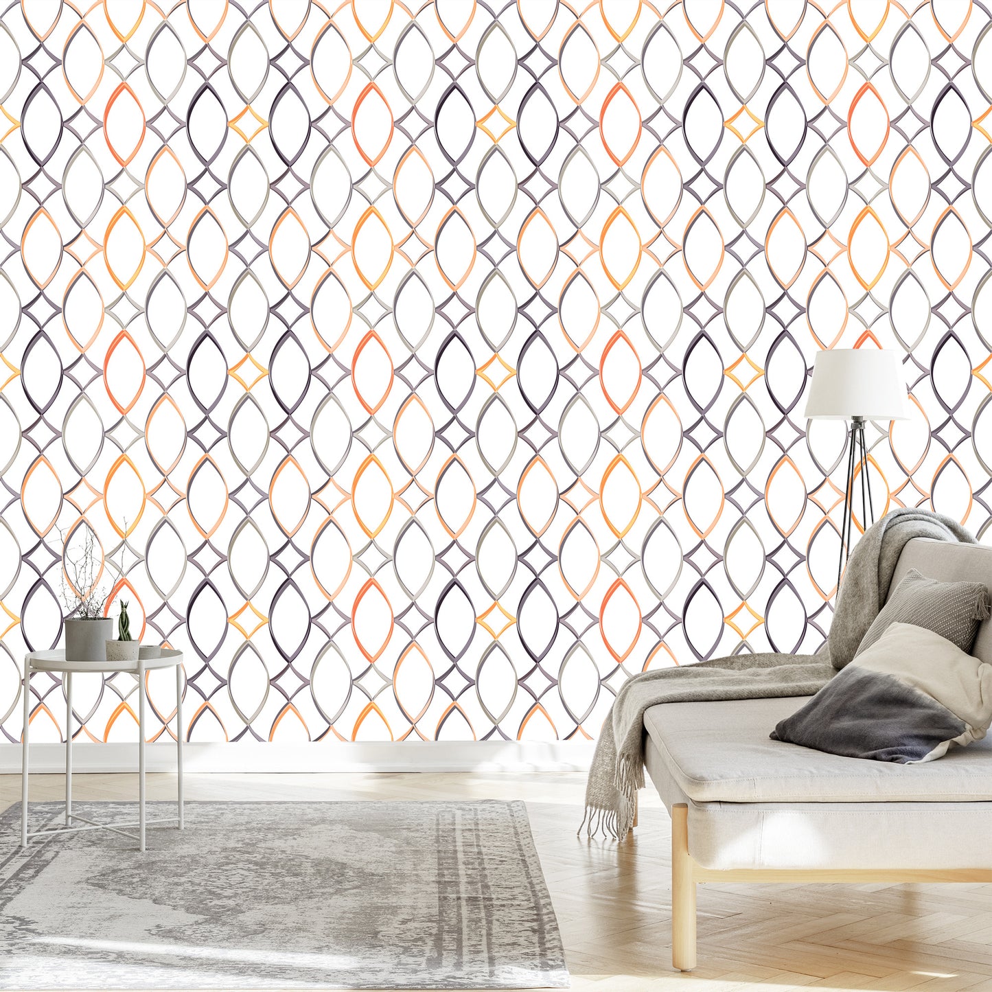 Wallpaper Colorful Geometric Patterns