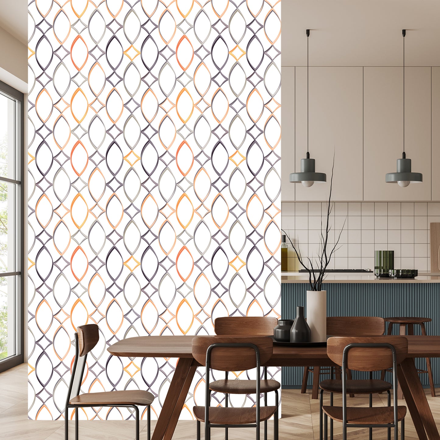 Wallpaper Colorful Geometric Patterns