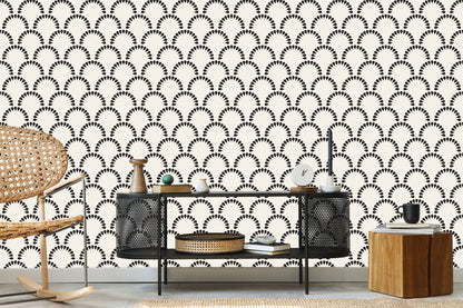 Wallpaper Geometric Flowers
