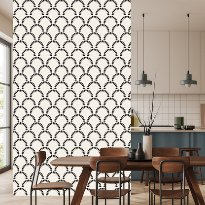 Wallpaper Geometric Flowers