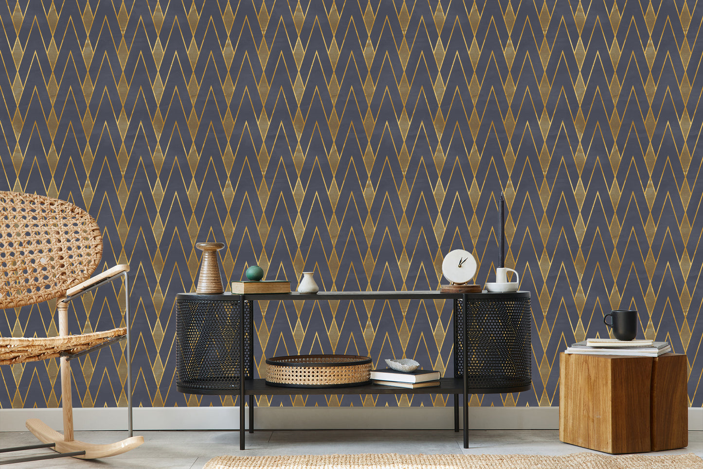 Wallpaper Modern Geometric Pattern