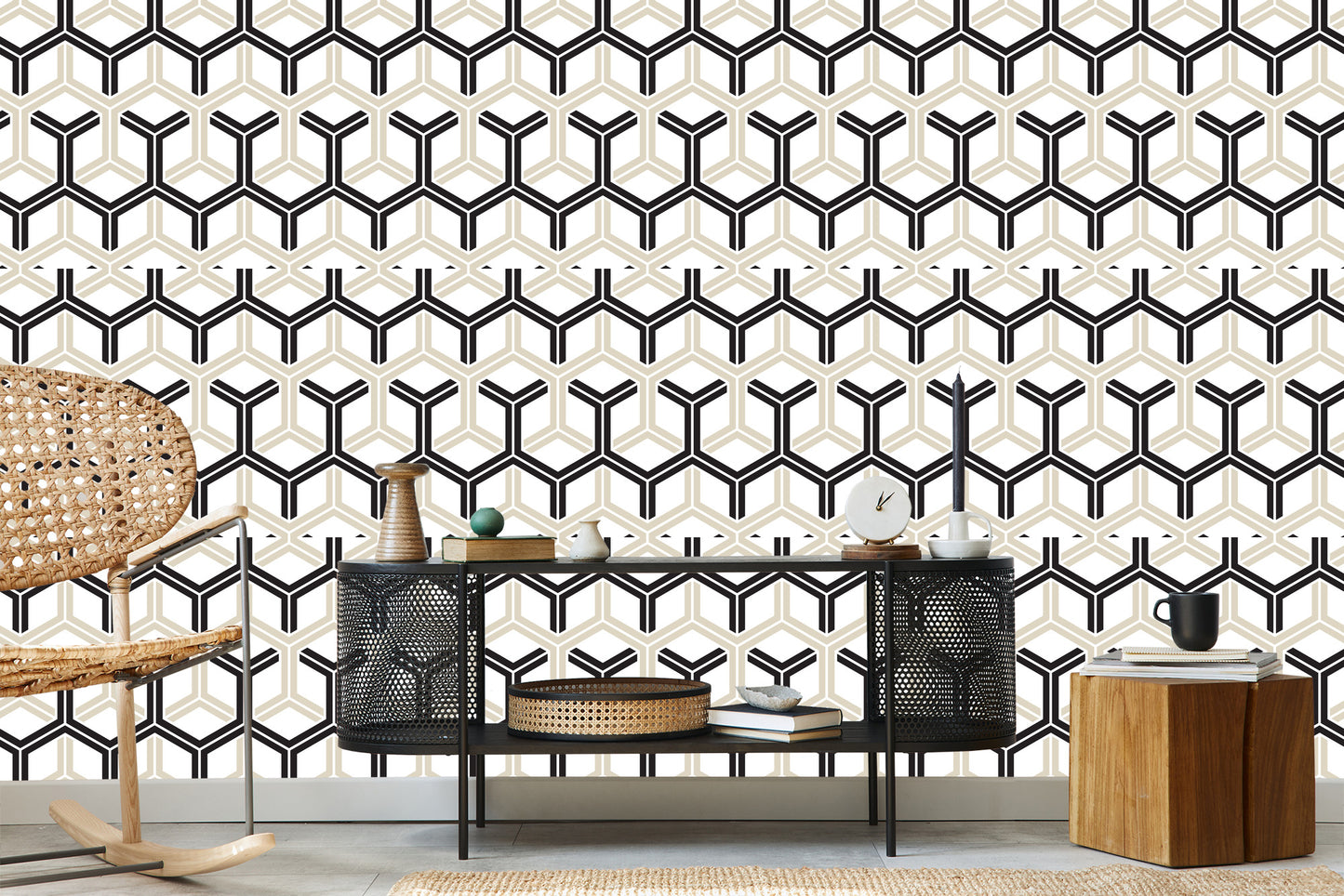 Wallpaper Geometric - Hexagons