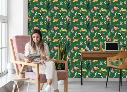 Wallpaper For Children - Wild Animals I.