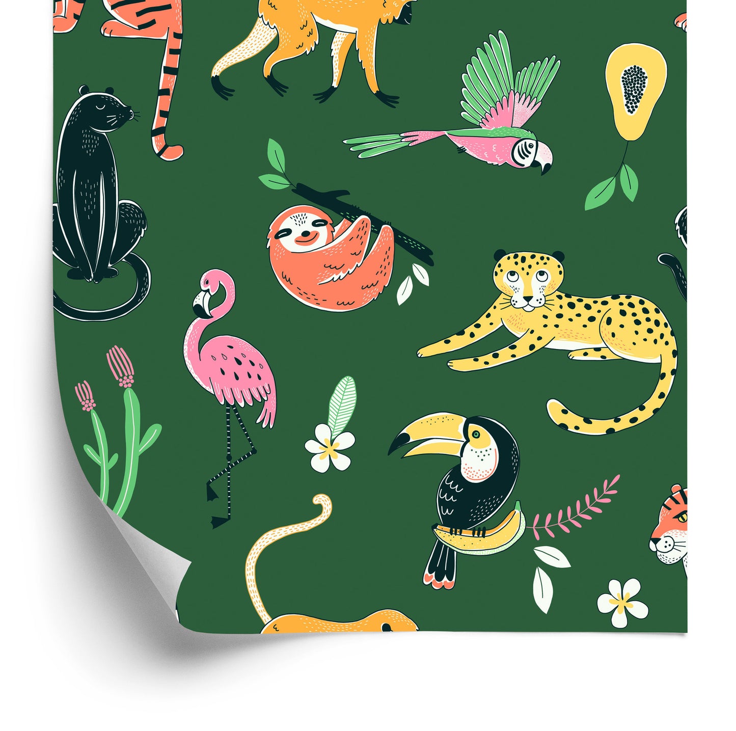 Wallpaper For Children - Wild Animals I.