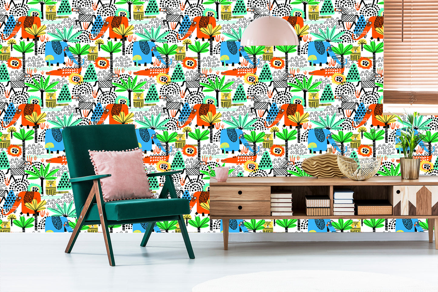 Wallpaper For Kids - Fun Safari Animals