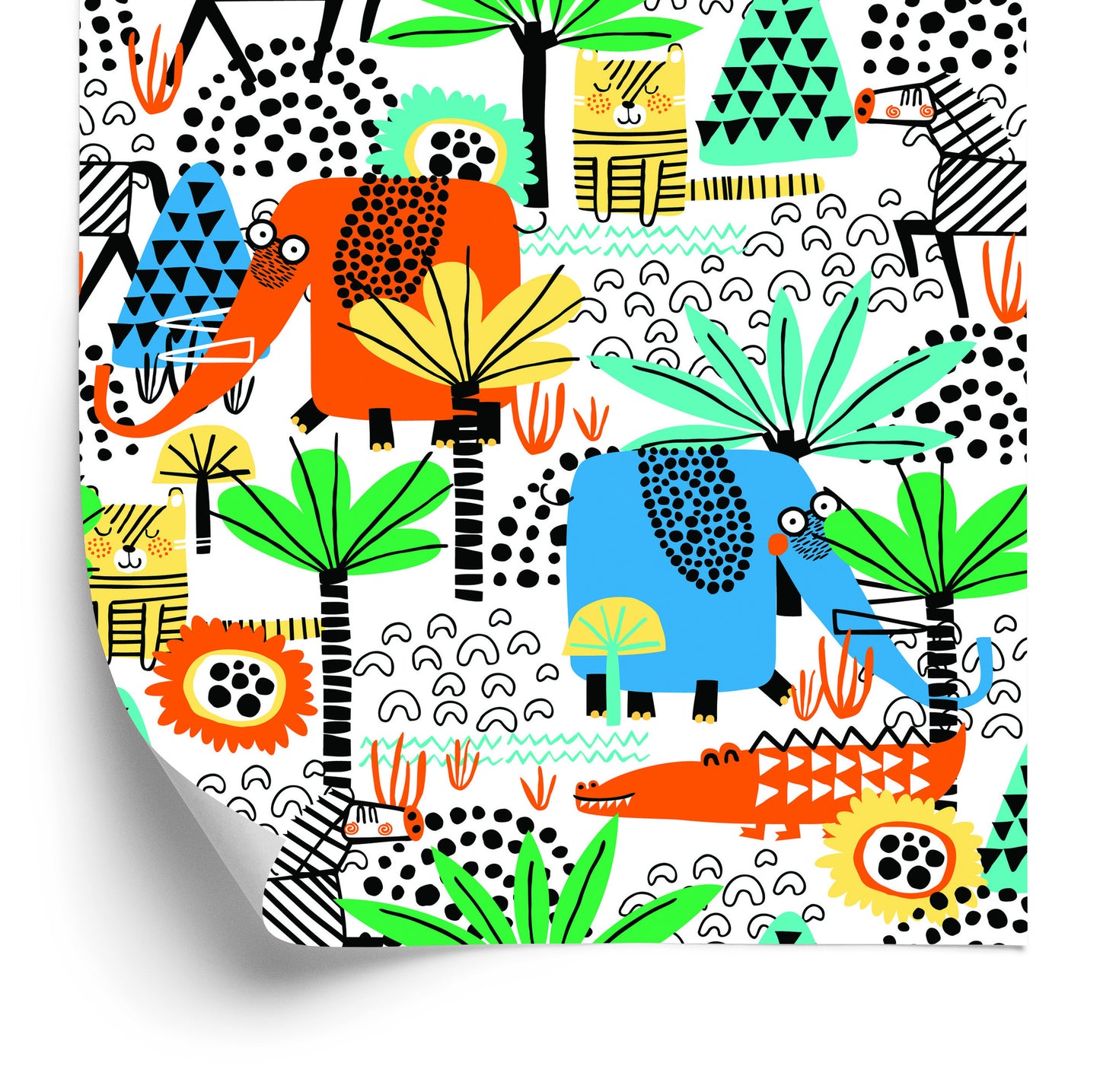 Wallpaper For Kids - Fun Safari Animals