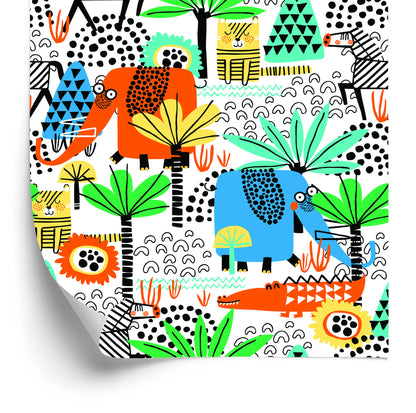 Wallpaper For Kids - Fun Safari Animals