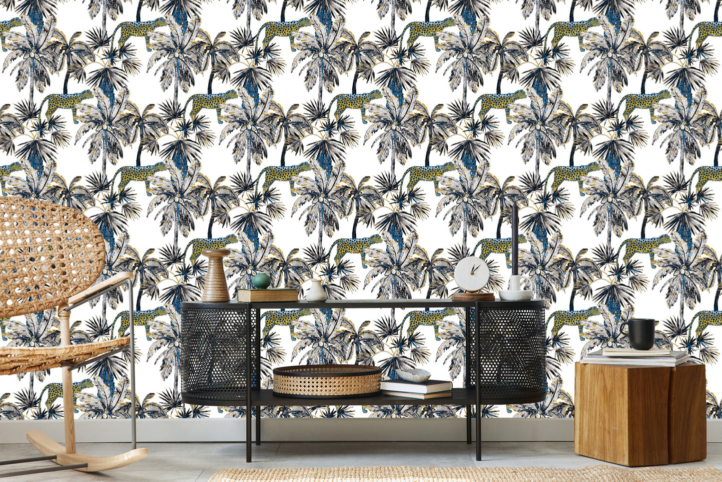 Wallpaper Wild Cats And Palms