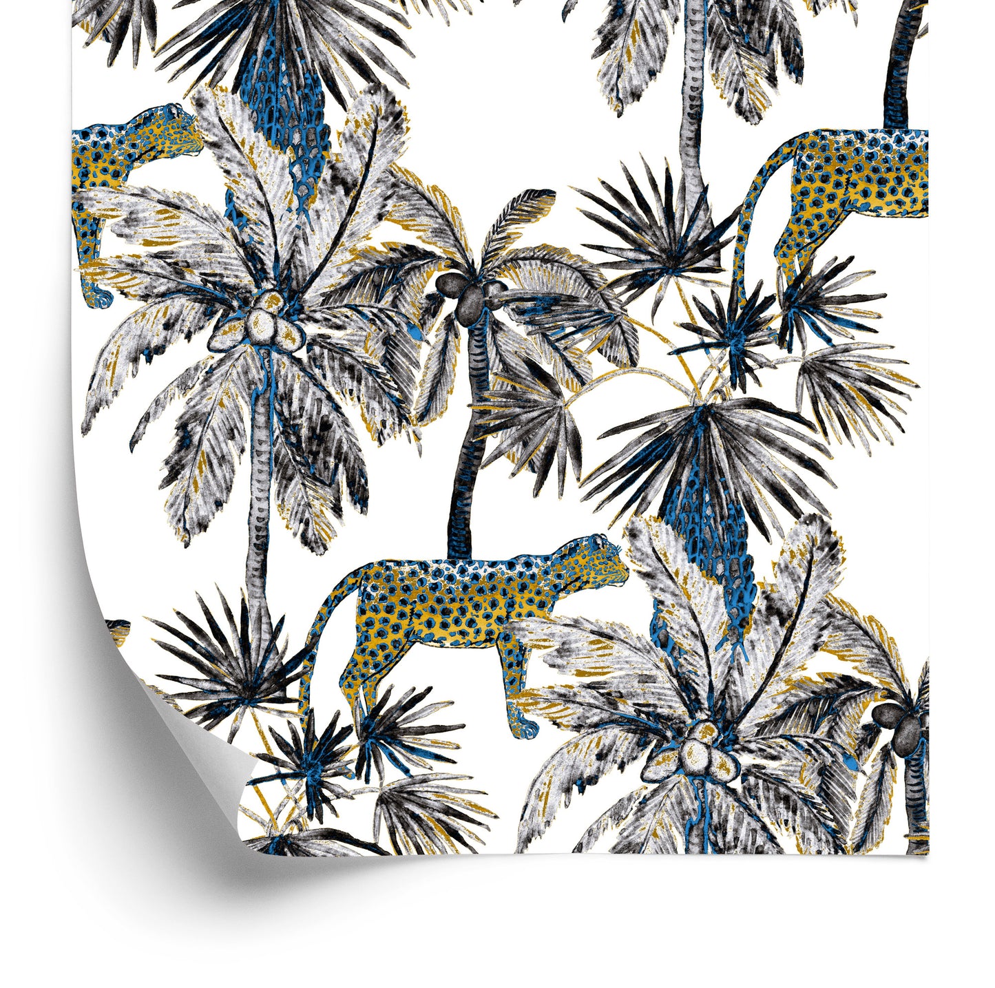 Wallpaper Wild Cats And Palms