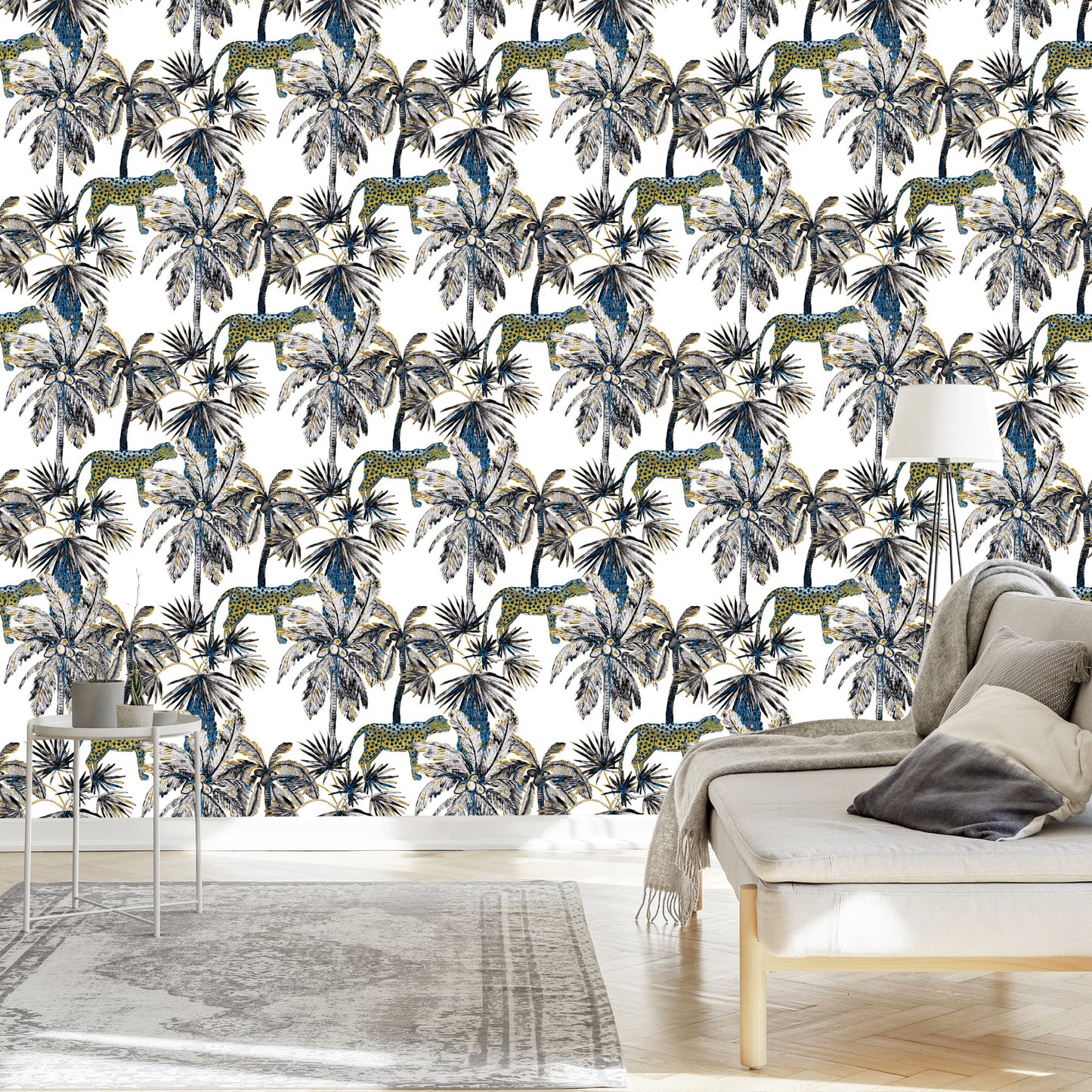Wallpaper Wild Cats And Palms