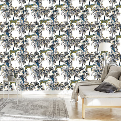 Wallpaper Wild Cats And Palms