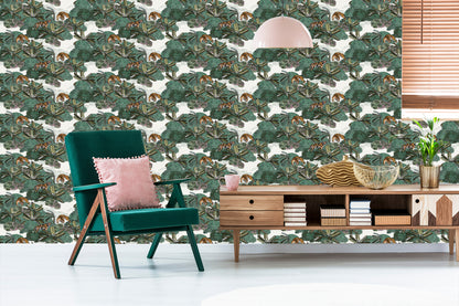 Wallpaper Tigers And Plants