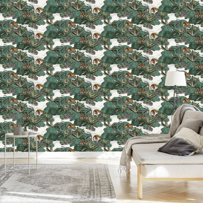 Wallpaper Tigers And Plants