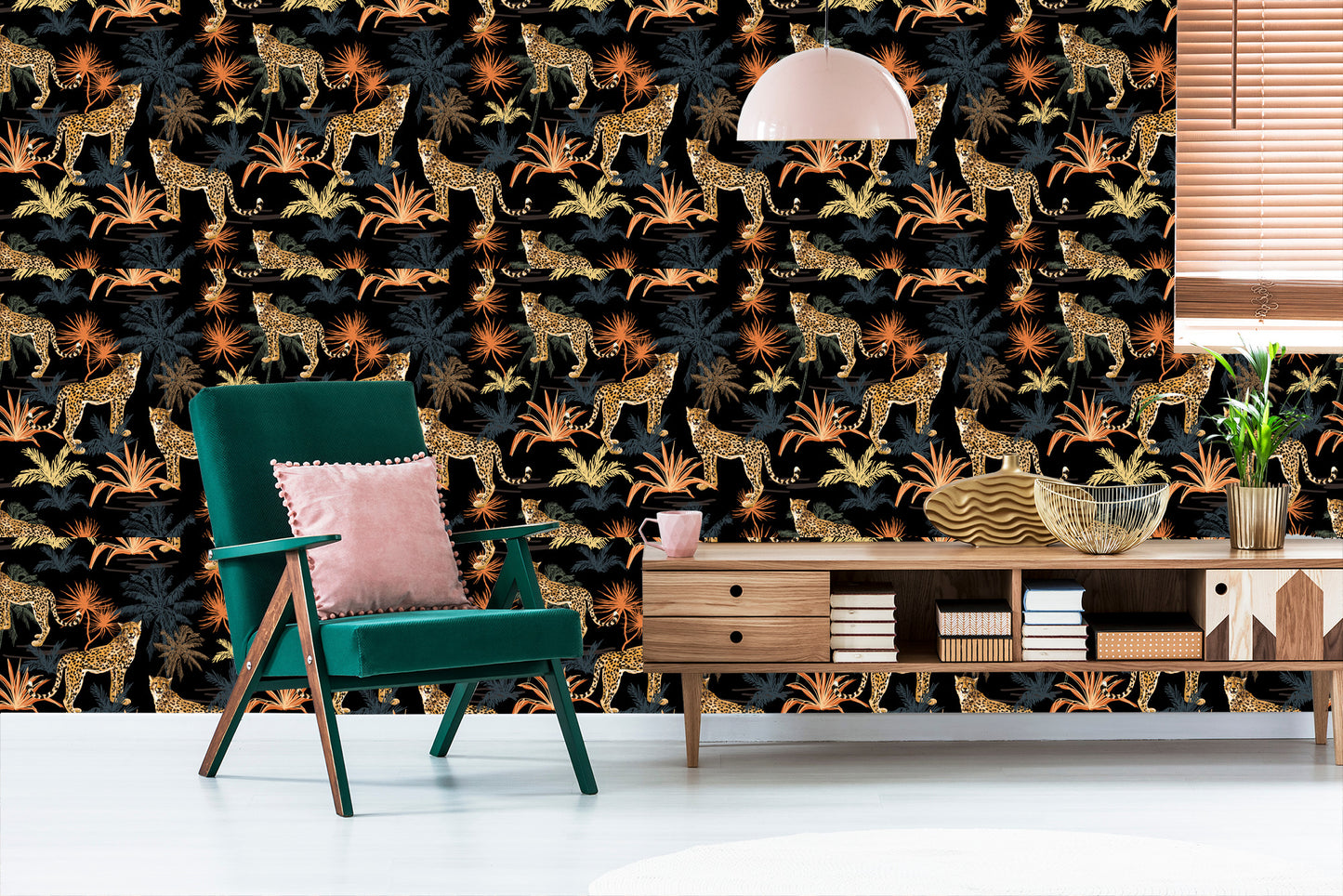 Wallpaper Wild Cats And Trees