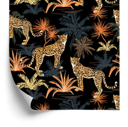 Wallpaper Wild Cats And Trees