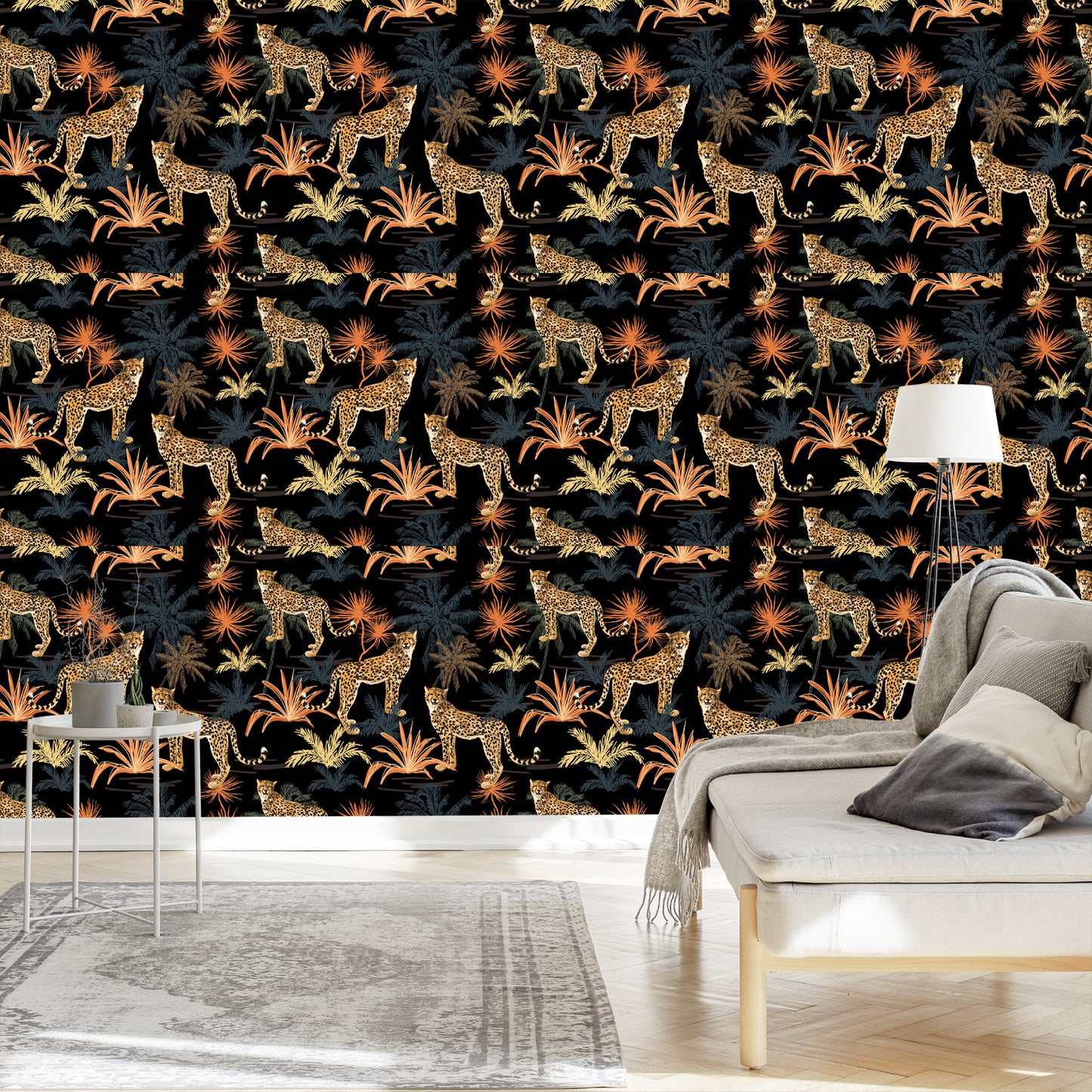 Wallpaper Wild Cats And Trees