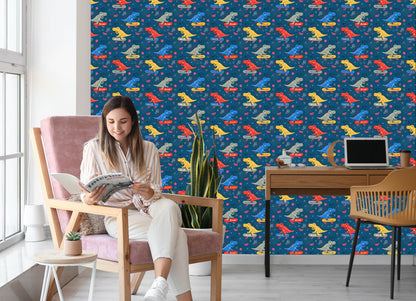 Wallpaper Skateboards Crocodiles For A Child's Room