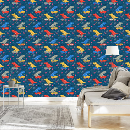 Wallpaper Skateboards Crocodiles For A Child's Room