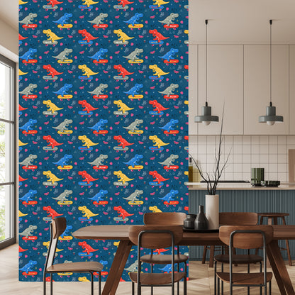 Wallpaper Skateboards Crocodiles For A Child's Room