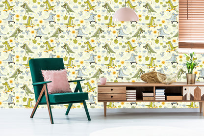 Wallpaper For Kids, Crocodiles, Cacti, Skateboards
