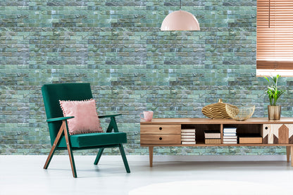 Wallpaper Colorful Bricks - 3D Effect