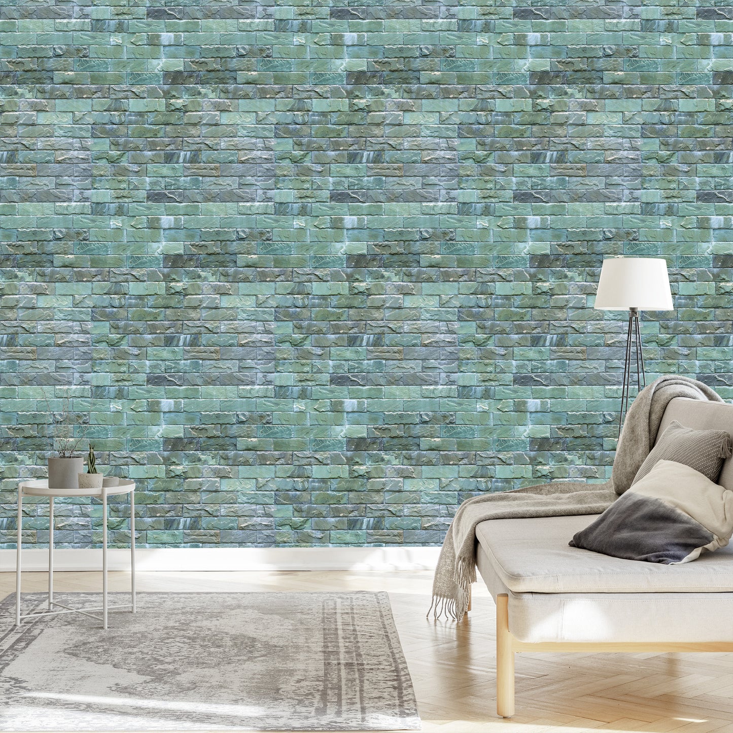 Wallpaper Colorful Bricks - 3D Effect