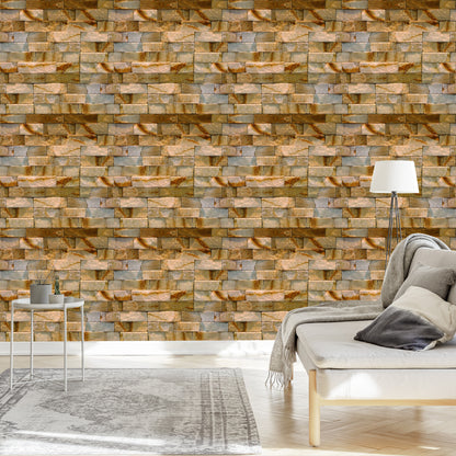 Wallpaper Decorative Stone Brick