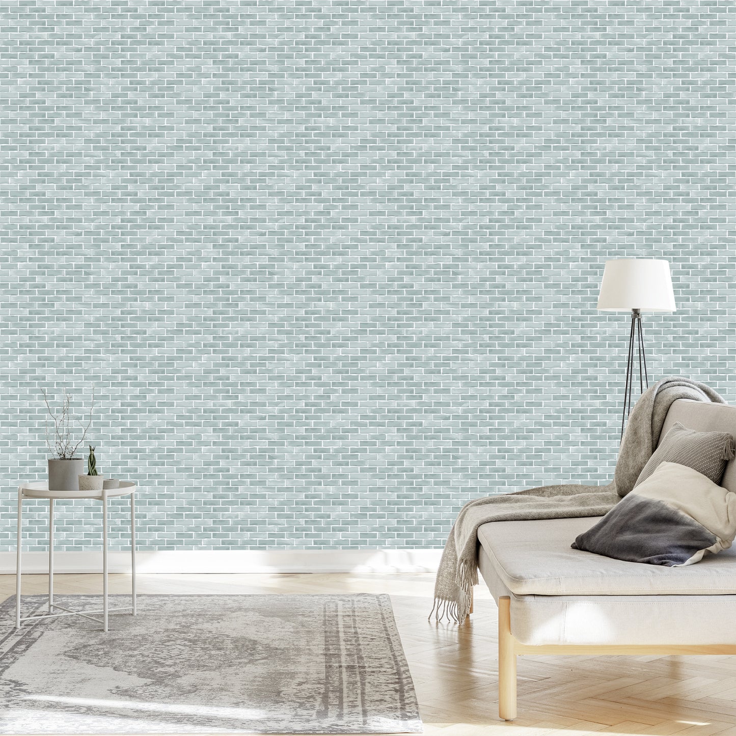 Wallpaper Bricks In Shades Of Gray